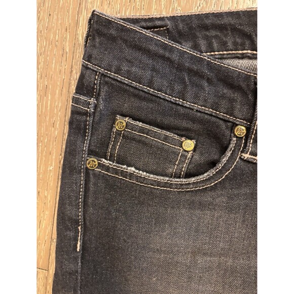 Women’s American Rag Cie Dark Wash Denim Jeans Gray Black Size 3R - Picture 5 of 10